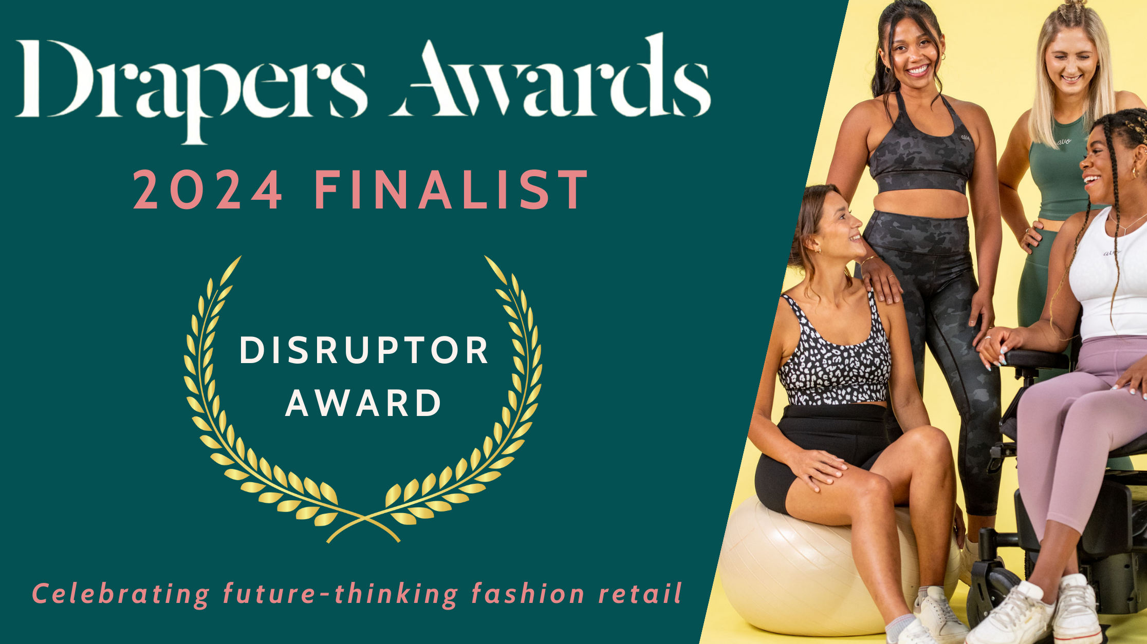 Avo Activewear Named Finalist for the Drapers Disruptor Award 2024!