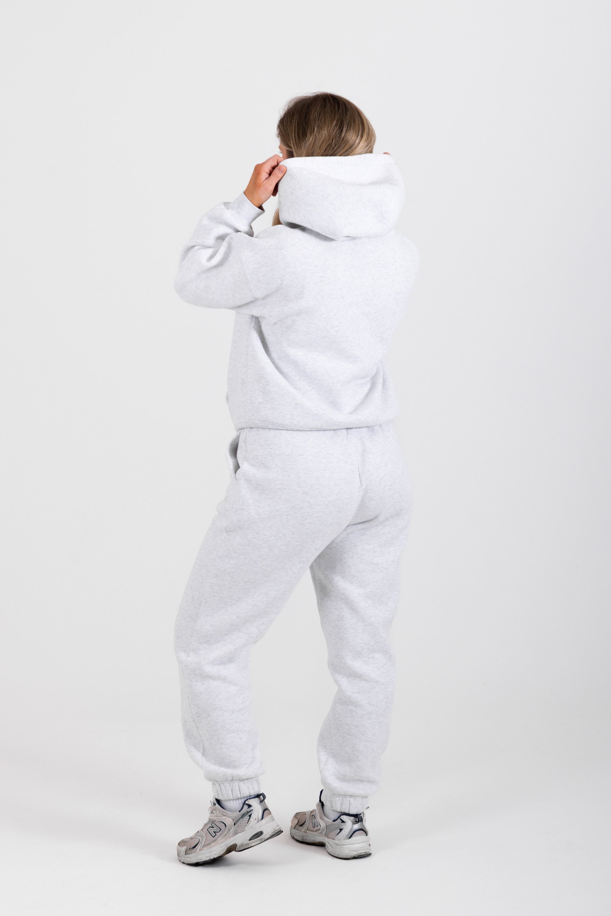 The Demi Hoodie - Light Grey Marl - Avo Activewear
