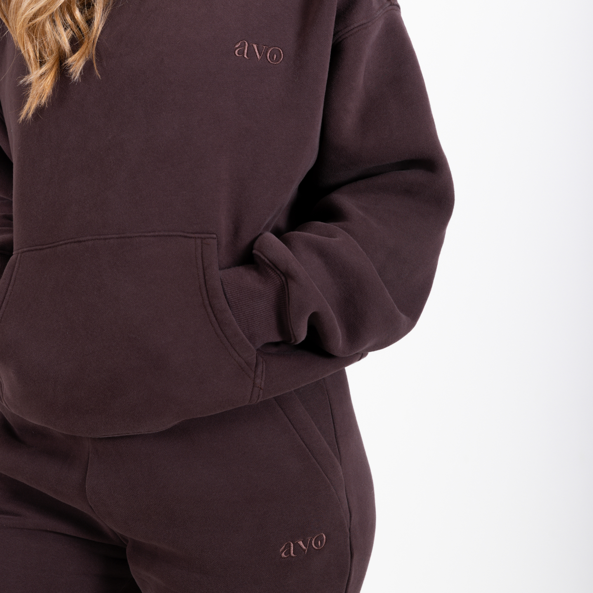 The Demi Hoodie - Dark Brown - Avo Activewear