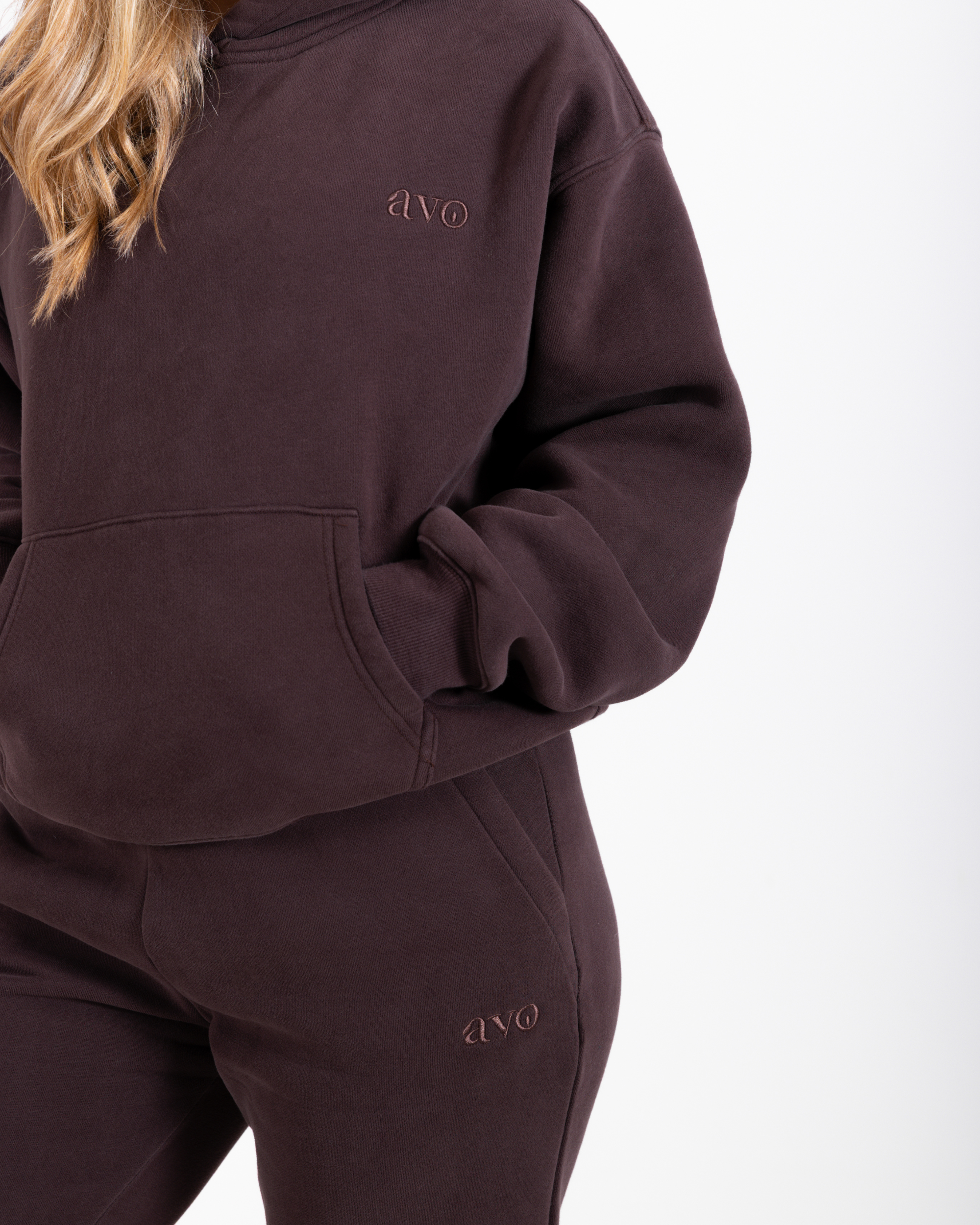 The Demi Hoodie - Dark Brown - Avo Activewear