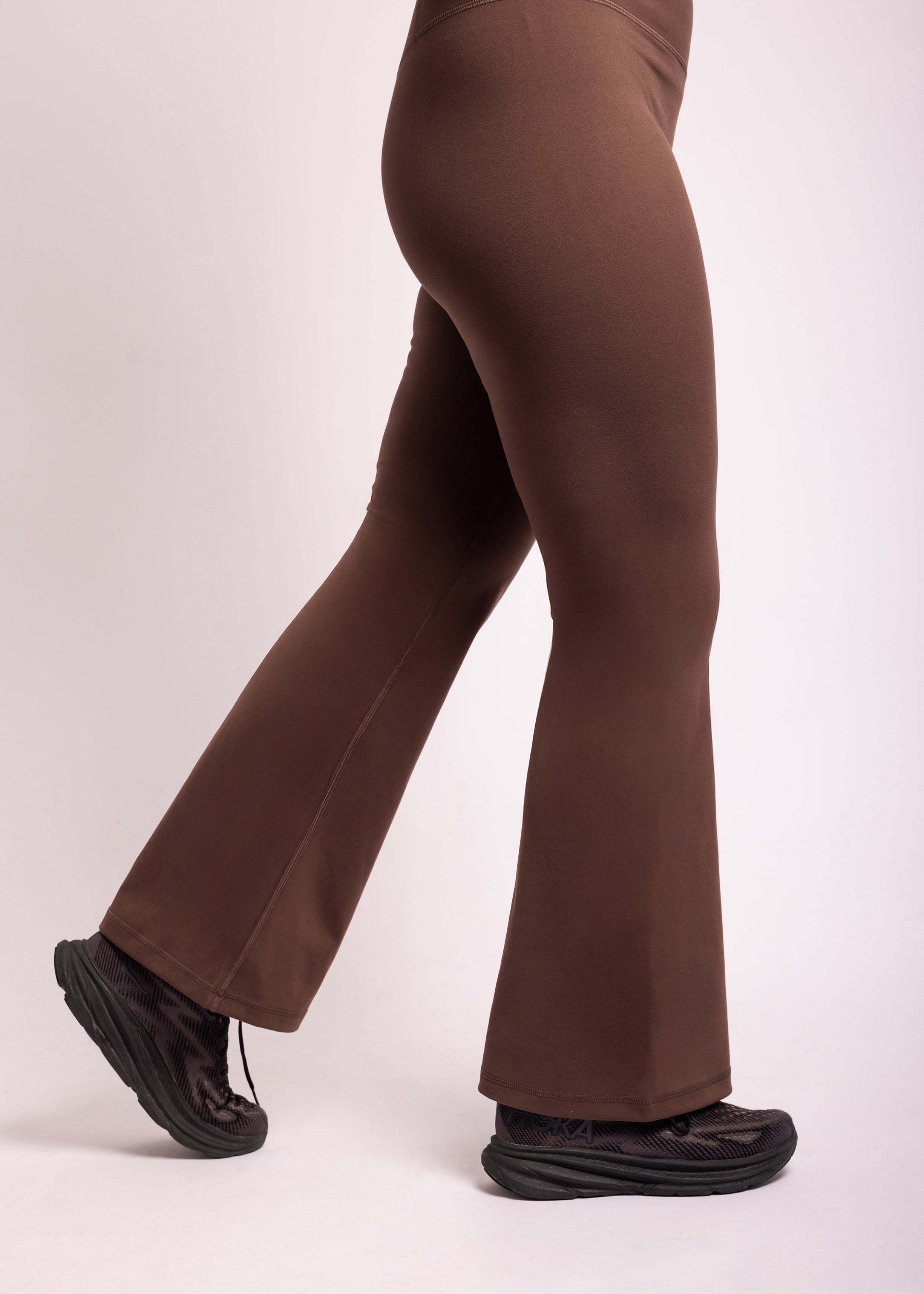 The Elara Flare Legging - Mocha - Avo Activewear