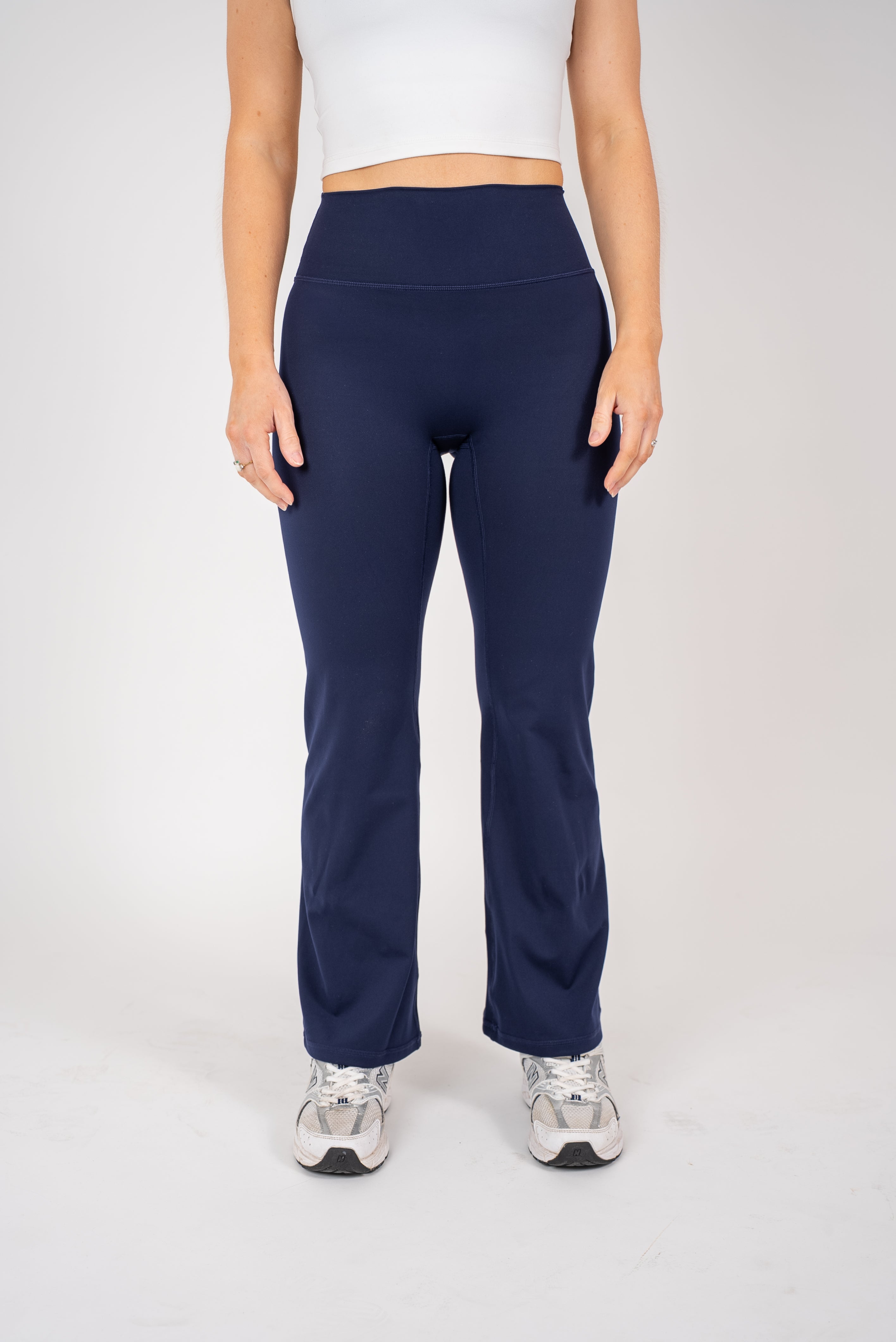 The Elara Flare Legging - Navy - Avo Activewear