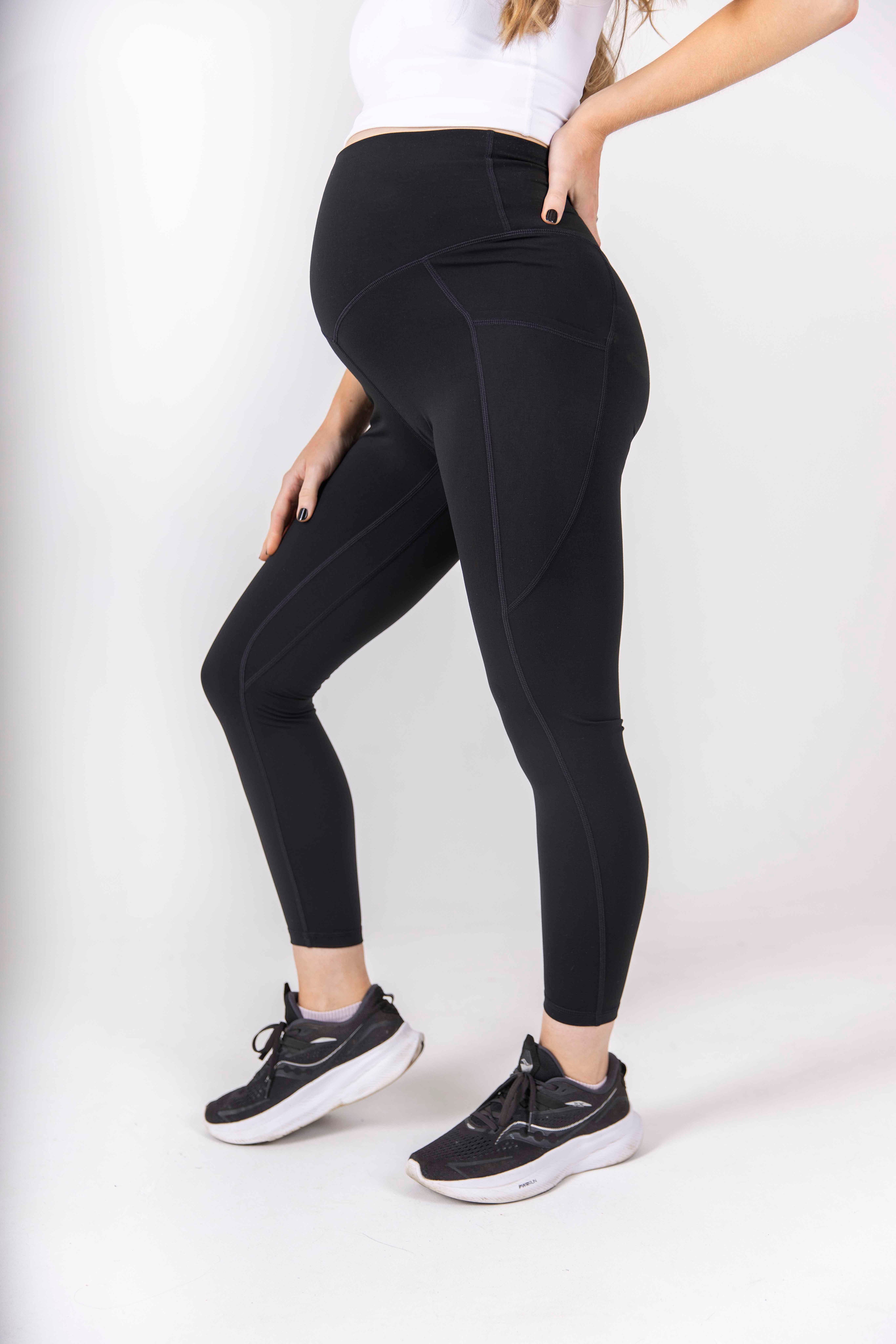The Pocket Maternity Legging - Black - Avo Activewear