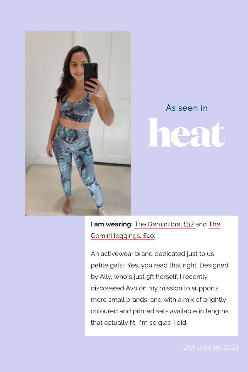 The Gemini Bra - Leaf Print - Avo Activewear