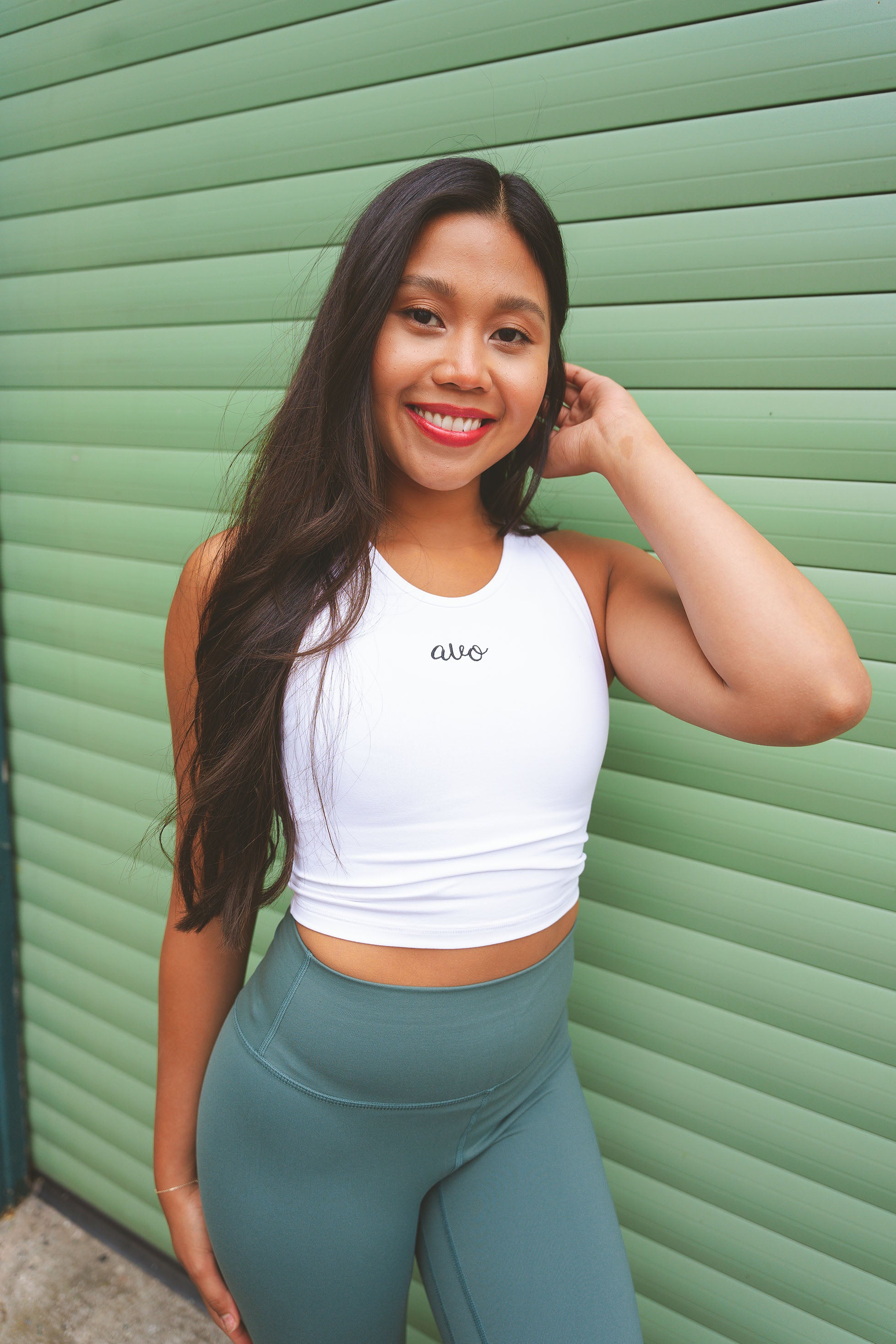 The Senara Crop Top - Simply White - Avo Activewear Ltd