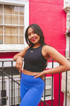 The Senara Crop Top - Smooth Black - Avo Activewear Ltd