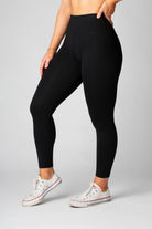 The Senara Legging - Smooth Black - Avo Activewear Ltd