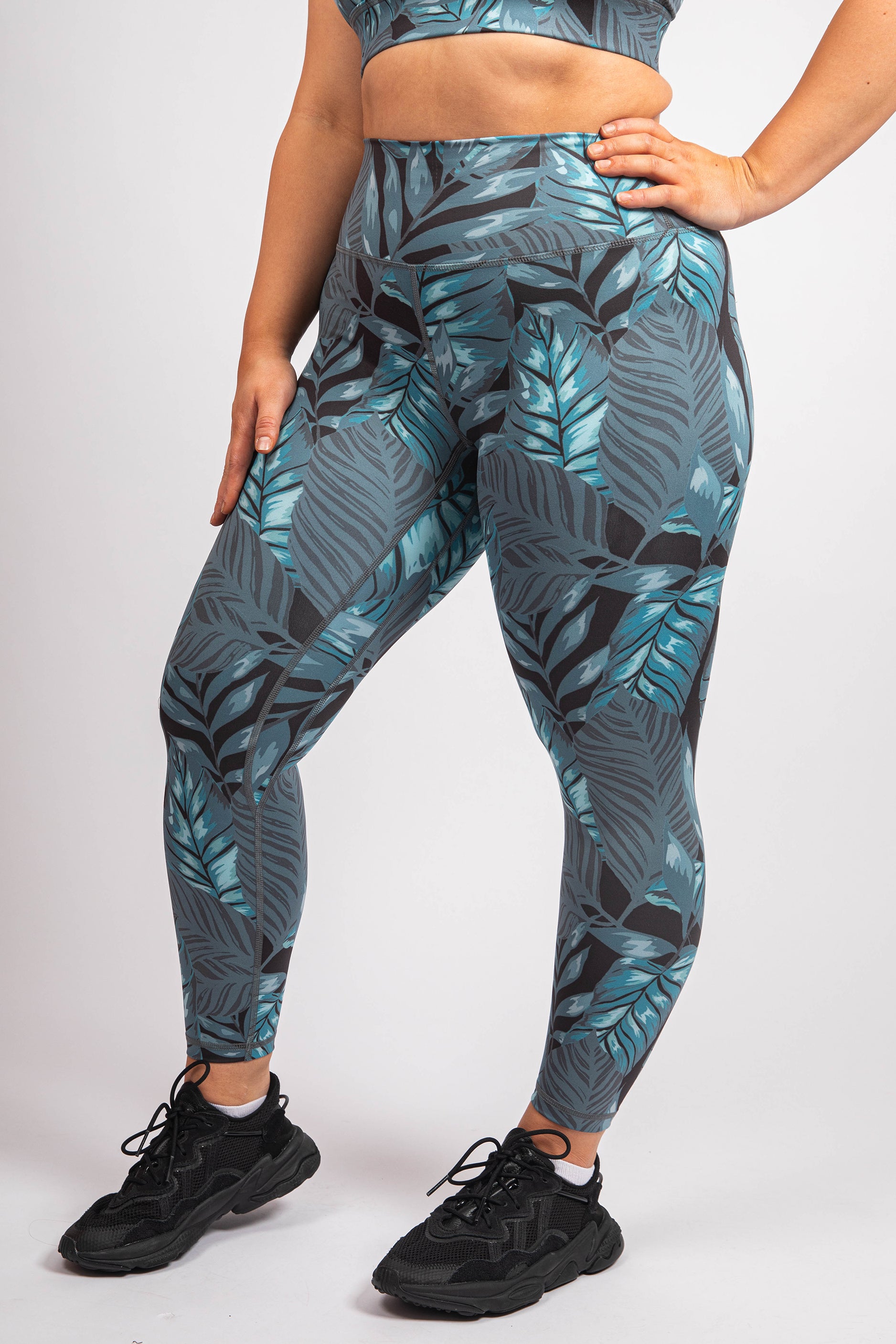 The Gemini Legging - Leaf Print - Avo Activewear Ltd