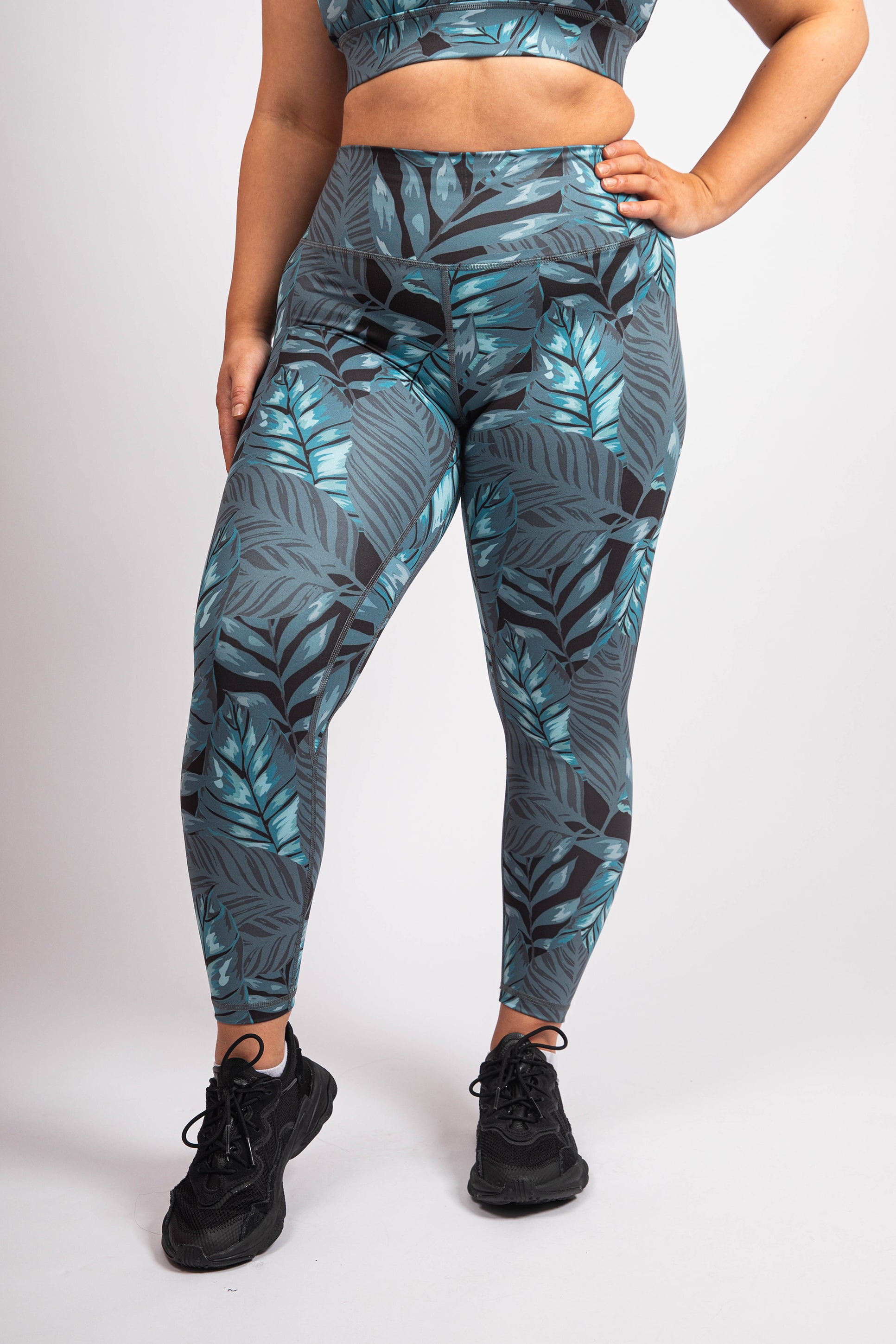The Gemini Legging - Leaf Print - Avo Activewear Ltd