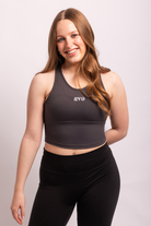 The Senara Crop Top - Slate Grey v2 - Avo Activewear