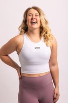 The Senara Crop Top - Simply White v2 - Avo Activewear