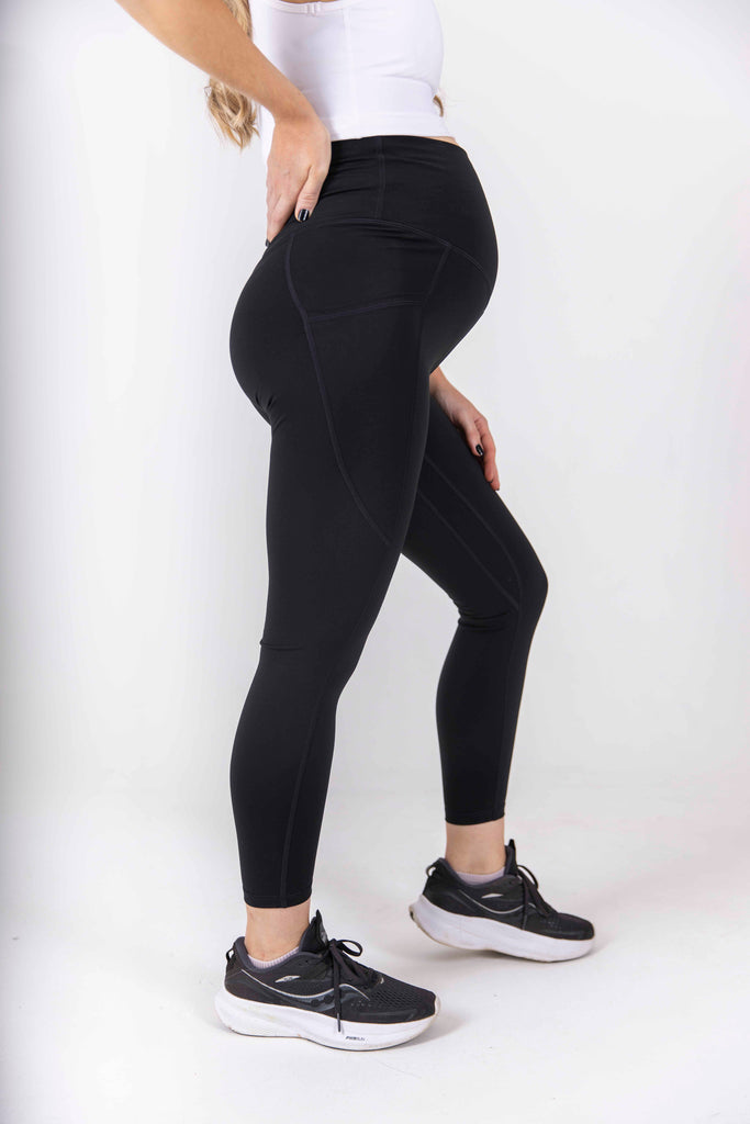 The Pocket Maternity Legging - Black - Avo Activewear