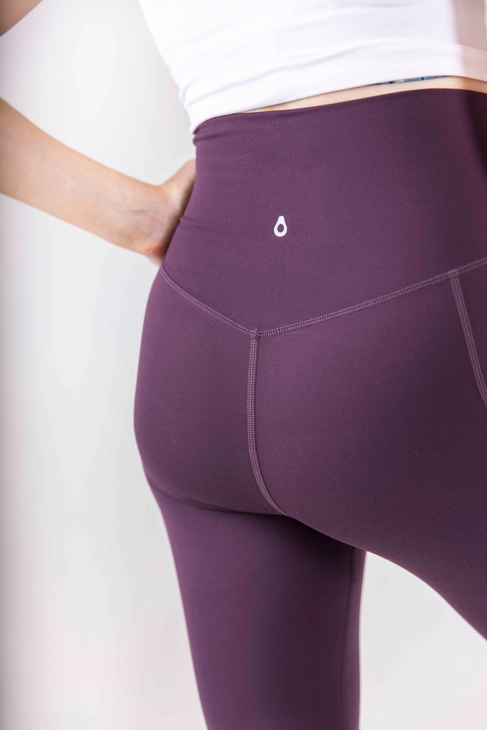 The Pocket Maternity Legging - Plum - Avo Activewear