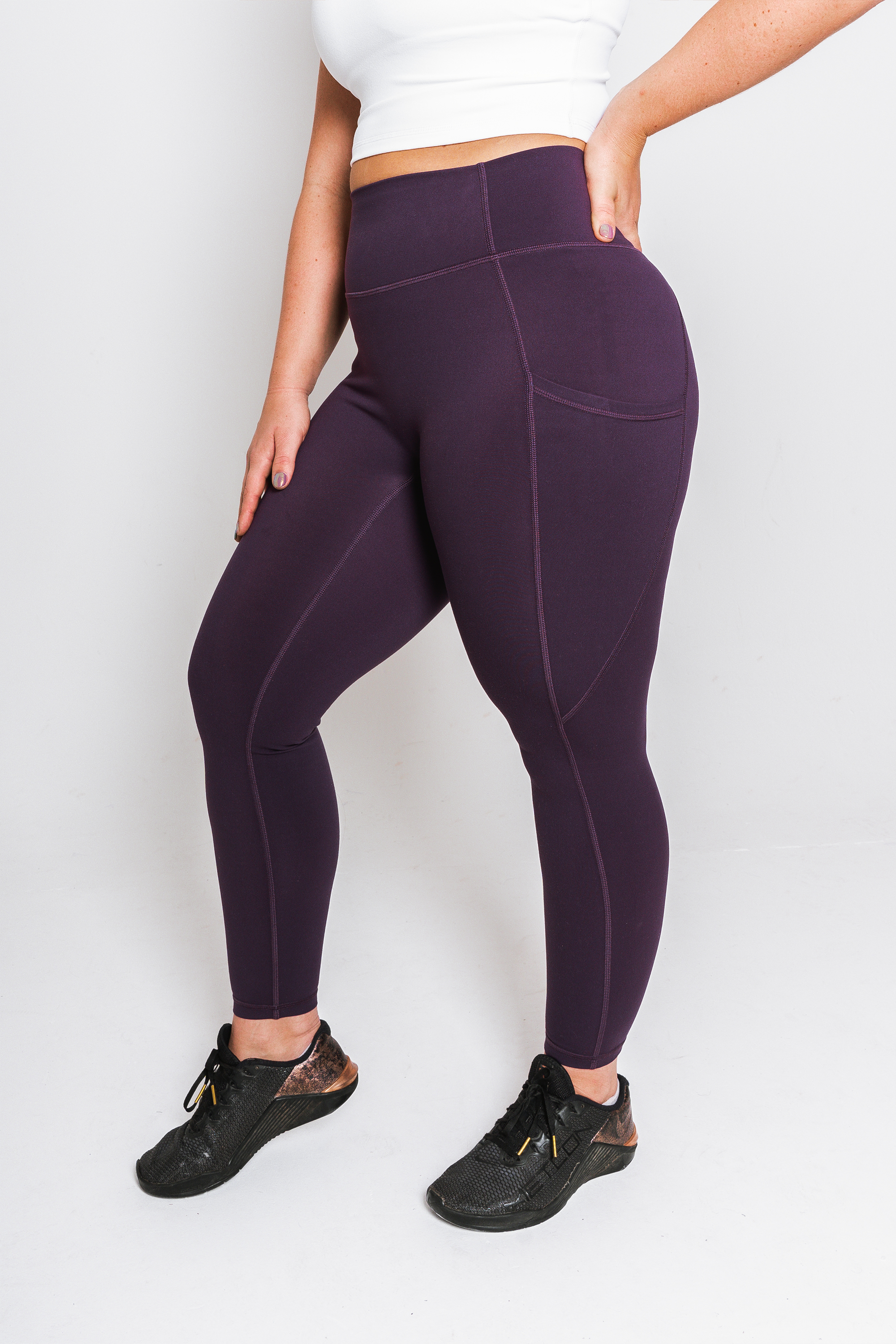 The Pocket Rocket Legging Plum Avo Activewear